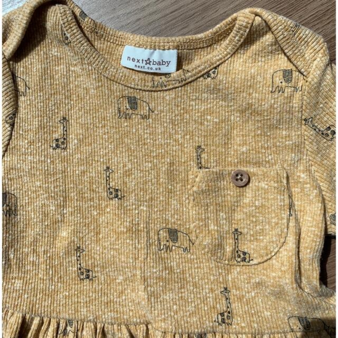 NEXT(ネクスト)のnext baby カットソーワンピ9-12m（74〜80） キッズ/ベビー/マタニティのベビー服(~85cm)(ワンピース)の商品写真