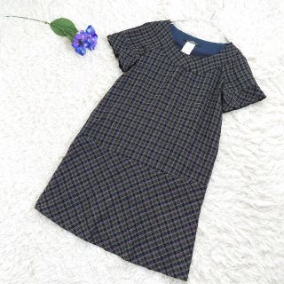 マックスマーラ(Max Mara)の美品！ウィークエンドマックスマーラ チェック柄ワンピース 38(ひざ丈ワンピース)