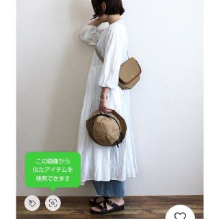 サマンサモスモス(SM2)のサマンサモスモス カシュクール ワンピース ホワイト 総刺繍(ロングワンピース/マキシワンピース)