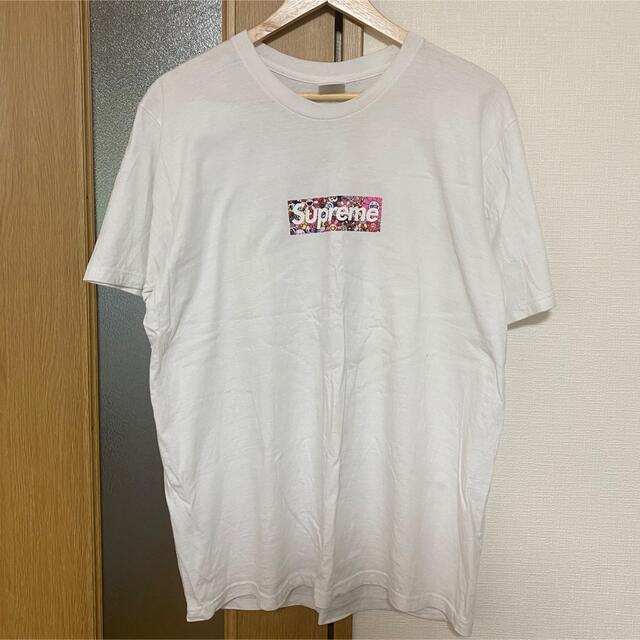 メンズSupreme 村上隆 COVID19 Relief Box Logo Tee