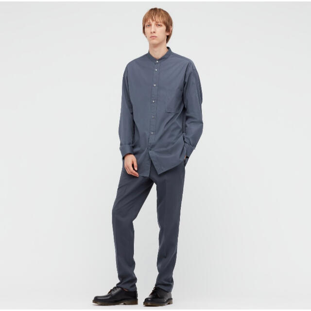 UNIQLO - UNIQLO+Jスーピマコットンオーバーサイズスタンドカラー ... 【タグ付き新品】ユニクロ+J スーピマコットンオーバーサイズスタンドカラーシャツ