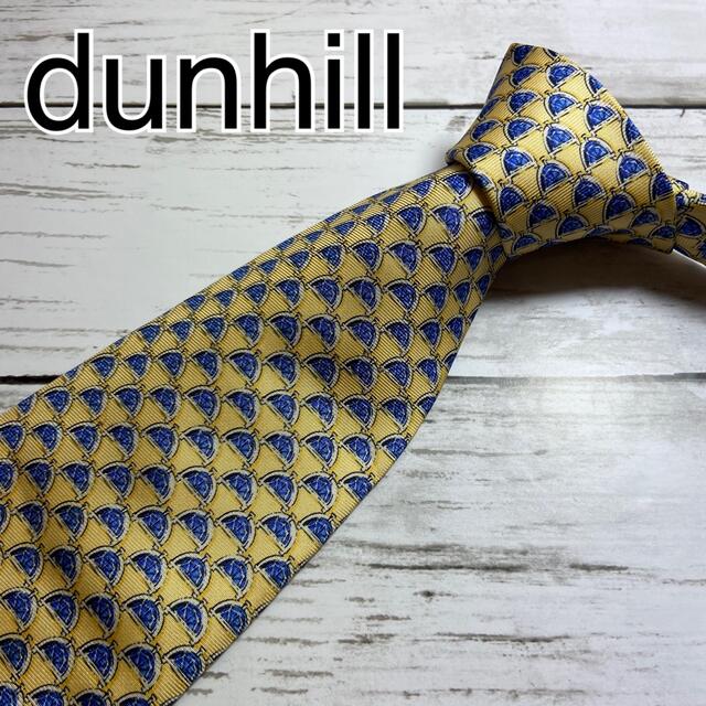 Dunhill(ダンヒル)の美品　dunhill ダンヒル　ネクタイ　総柄　dマーク　イエロー　ハイブランド メンズのファッション小物(ネクタイ)の商品写真