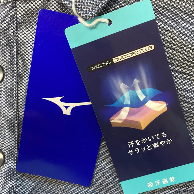 MIZUNO(ミズノ)のお値下げ❗️ミズノ・半袖シャツ・Ｌサイズ・タグ付き スポーツ/アウトドアのゴルフ(ウエア)の商品写真