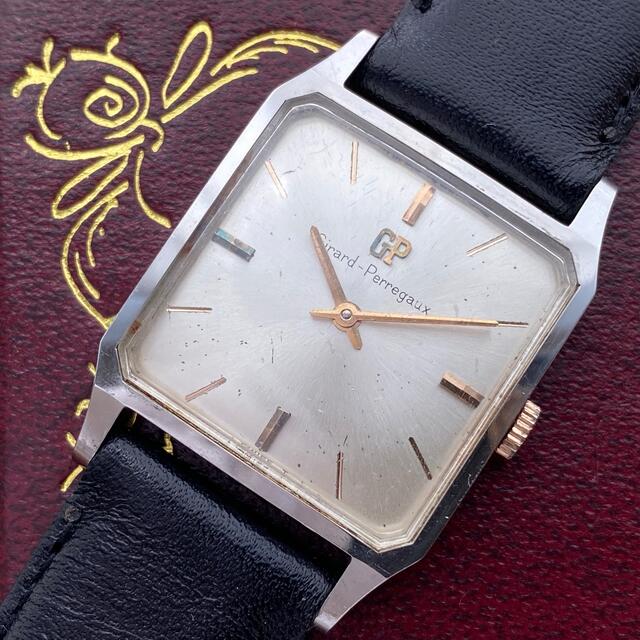 GIRARD-PERREGAUX(ジラールペルゴ)の【OH済】ジラール・ペルゴ スクエア タンク ビンテージ 手巻き腕時計 9 メンズの時計(腕時計(アナログ))の商品写真