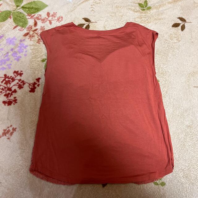 GU(ジーユー)のブラフィールフロントレーススリーブレスＴ レディースのトップス(Tシャツ(半袖/袖なし))の商品写真