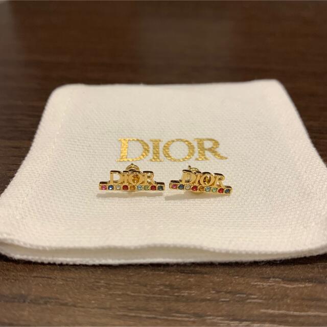 新品未使用 DIOR ディオール 大人気 ロゴ ピアス ゴールド brad-stone.com
