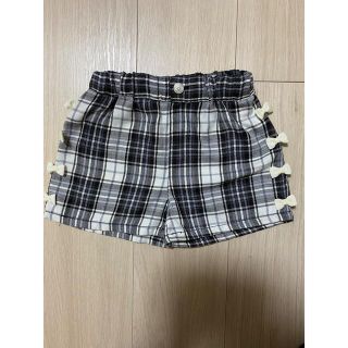 マザウェイズ(motherways)の【110】motherways マザウェイズ　ショート　パンツ　チェック(パンツ/スパッツ)