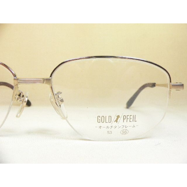 GOLD PFEIL(ゴールドファイル)のGOLD PFEIL 眼鏡 フレーム チタン ナイロール ゴールドファイル メンズのファッション小物(サングラス/メガネ)の商品写真