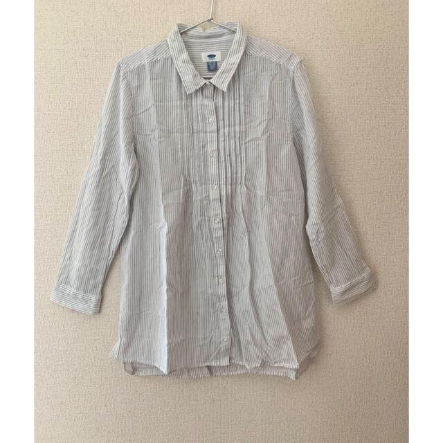 Old Navy(オールドネイビー)の〰︎◻︎OLD NAVY☆ストライプシャツワンピース◻︎〰︎ キッズ/ベビー/マタニティのキッズ服女の子用(90cm~)(ワンピース)の商品写真