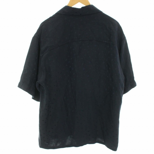 Marni(マルニ)のマルニ 20SS シャツ オープンカラー 半袖 ロゴ総柄 44 XS 紺 メンズのトップス(シャツ)の商品写真