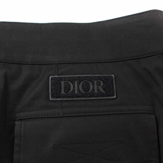 DIOR HOMME(ディオールオム)のディオールオム ストレッチカーゴパンツ ジップフライ ロゴパッチ 46 L 黒 メンズのパンツ(スラックス)の商品写真