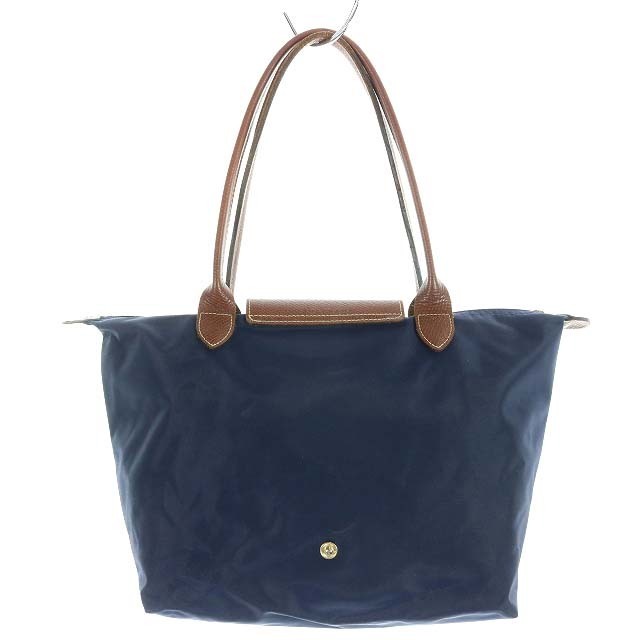 LONGCHAMP(ロンシャン)のロンシャン トートバッグ ハンドバッグ ナイロン レザー 紺 ネイビー レディースのバッグ(トートバッグ)の商品写真