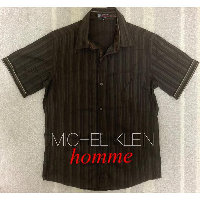 MK MICHEL KLEIN homme(エムケーミッシェルクランオム)の【MICHEL KLEIN homme】メンズ 半袖シャツ メンズのトップス(シャツ)の商品写真