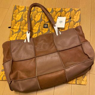 ジャマンピュエッシュ(JAMIN PUECH)の【美品】JAMIN PUECH  JONU 革トートバッグ　茶色　保存袋付(トートバッグ)