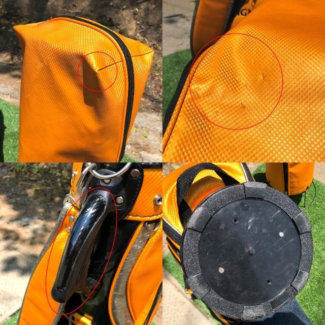 IGNIO キャディバッグ 金運のイエローゴールド ６分割 3.6kg 9型 スポーツ/アウトドアのゴルフ(バッグ)の商品写真