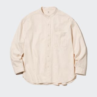 ユニクロ(UNIQLO)のユニクロ　デニムオーバーサイズ　スタンドカラーシャツ　M UNIQLO(シャツ)