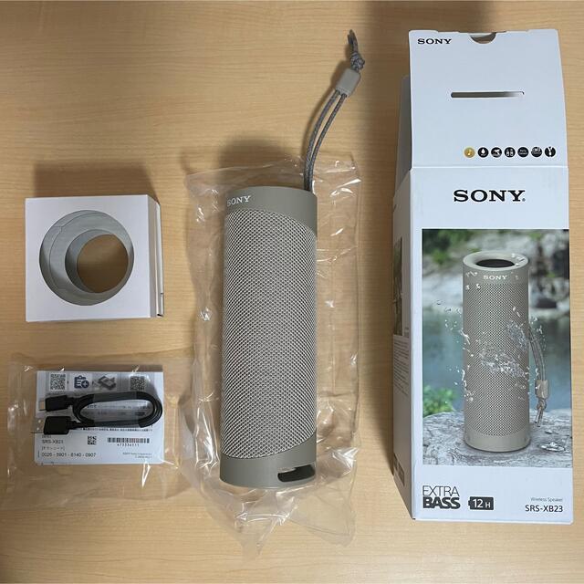 SONY(ソニー)のSONY ワイヤレスポータブルスピーカー SRS-XB23(C) スマホ/家電/カメラのオーディオ機器(スピーカー)の商品写真