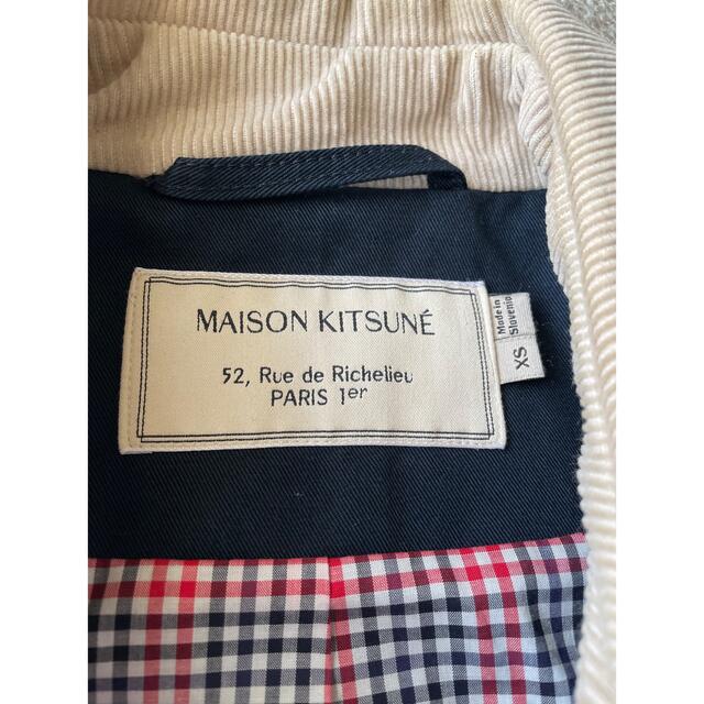 MAISON KITSUNE メゾンキツネ コーデュロイ襟 ステンカラーコート