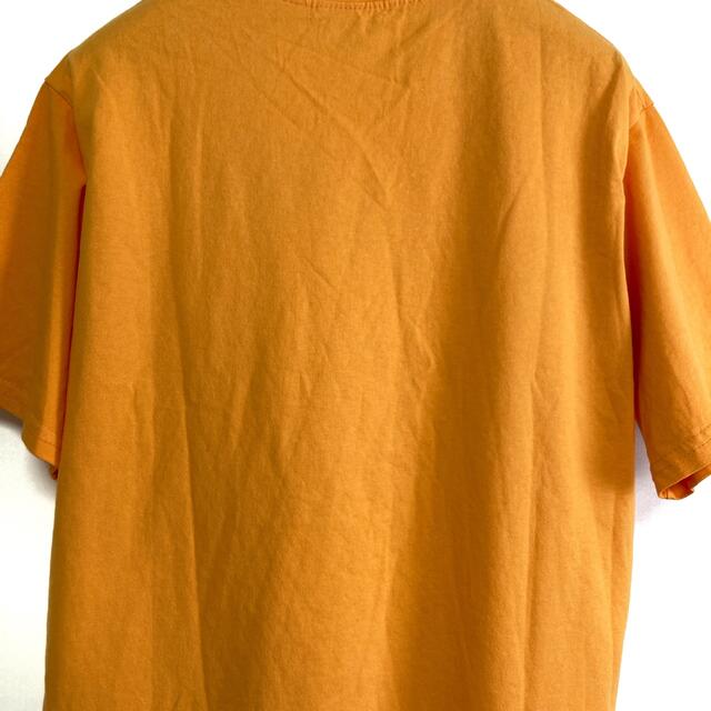 【新品未使用】ECRIREレディース　フリーサイズ　Tシャツ　無地　オレンジ レディースのトップス(Tシャツ(半袖/袖なし))の商品写真