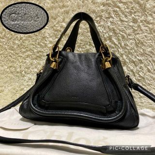 美品】クロエ パラディ ブラック リボンチャーム付き オケージョンにも