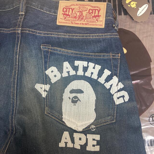 bape ベイプ　ハーフデニムパンツ　Sサイズ 1