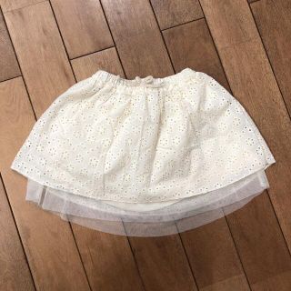 ザラキッズ(ZARA KIDS)の新品　zara baby ミニスカート　チュールスカート　刺繍(スカート)