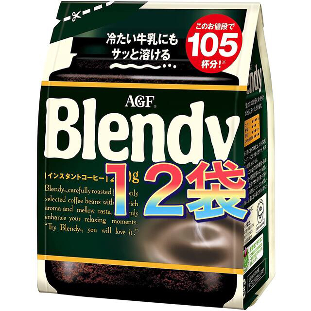 AGF(エイージーエフ)のAGFブレンディ 210g×12袋　インスタントコーヒー詰め替え 食品/飲料/酒の飲料(コーヒー)の商品写真