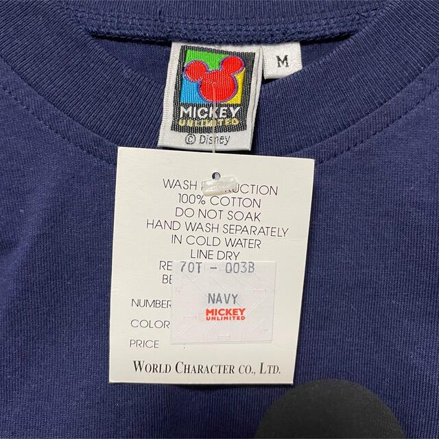 Disney(ディズニー)の【デッドストック】90s Disney VINTAGE ミッキー Tシャツ メンズのトップス(Tシャツ/カットソー(半袖/袖なし))の商品写真