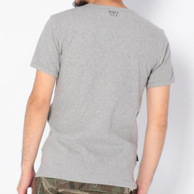 AVIREX(アヴィレックス)の新品アヴィレックスSサイズVネック定番半袖Tシャツ！ メンズのトップス(Tシャツ/カットソー(半袖/袖なし))の商品写真