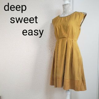 ディープスウィートイージー(deep sweet easy)の膝丈ワンピース ノースリーブ フレア(ひざ丈ワンピース)