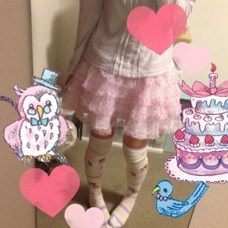 ボディライン(BODYLINE)のBODYLINEの ハート柄パニエ(ミニスカート)