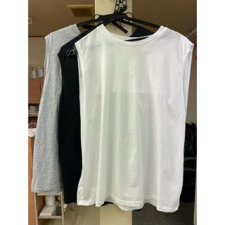 ジーユー(GU)のGU ノースリーブ3色セット(Tシャツ(半袖/袖なし))