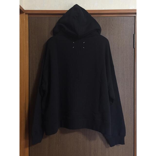 黒XS新品 メゾン マルジェラ スローガン スウェット オーバーサイズ