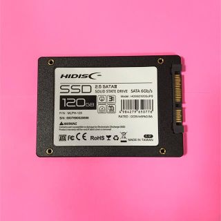 ○HIDISC 2.5インチ SSD 120GB 新品未使用(PCパーツ)