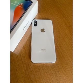 アップル(Apple)のちくわぶ様専用⭐︎超美品⭐︎iPhone X 64GB シルバー電池残量99%(スマートフォン本体)