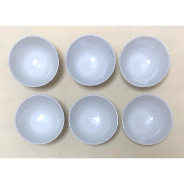旧日本軍統制陶器 軍事食器 岐325 福寿松竹梅絵 小鉢6個 旧日本軍統制陶器 軍事食器 岐325 福寿松竹梅絵 小鉢6個