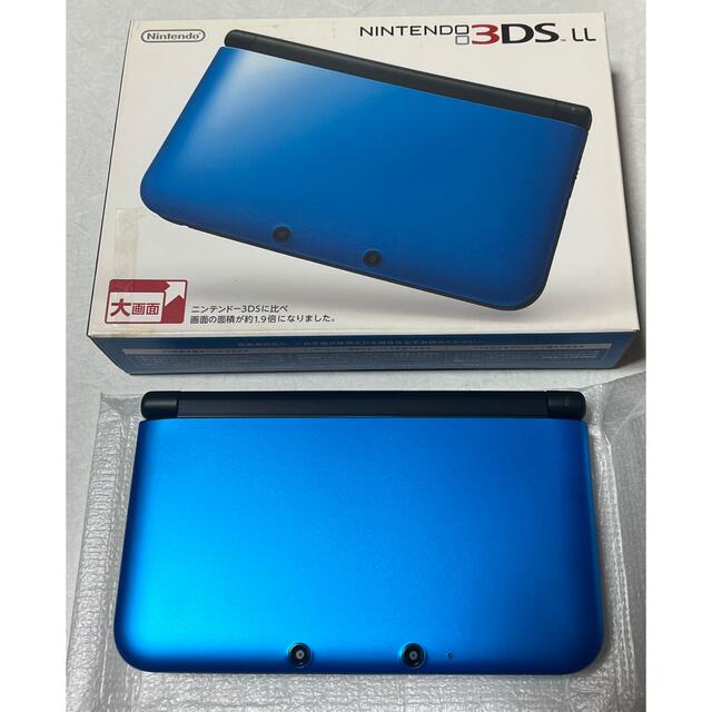 3dsllニンテンドー　3DS LL ブルー×ブラック　本体