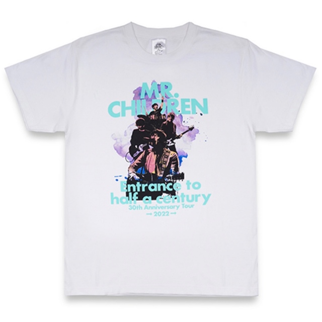 Mr.Children - Mr.Children バンドTシャツ 白 XL 半世紀への