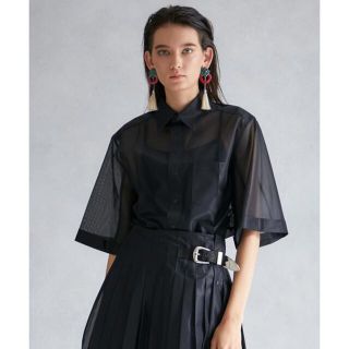 トーガ(TOGA)のTOGA PULLA POLYESTER MESH SHIRT(シャツ/ブラウス(半袖/袖なし))