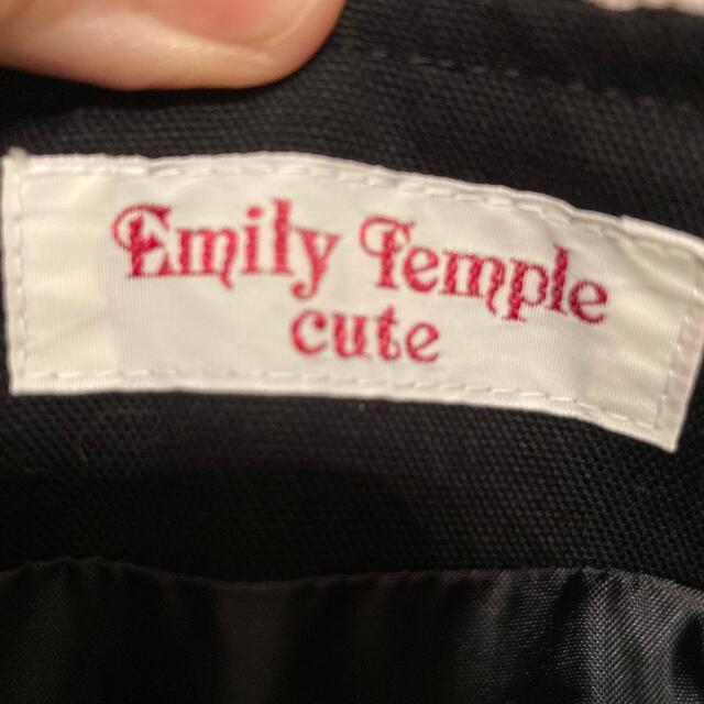 Emily Temple cute(エミリーテンプルキュート)のEmily Temple Cute ジャンスカ バレエシューズ柄 黒 レディースのワンピース(ひざ丈ワンピース)の商品写真