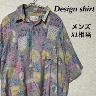 Design shirt  総柄シャツ　アロハシャツ　メンズ　XL相当(シャツ)