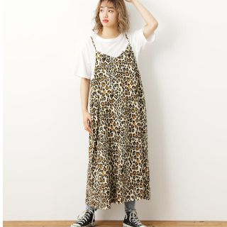 ロデオクラウンズワイドボウル(RODEO CROWNS WIDE BOWL)のRCWB★新品★Tシャツ付　キャミワンピース(ロングワンピース/マキシワンピース)