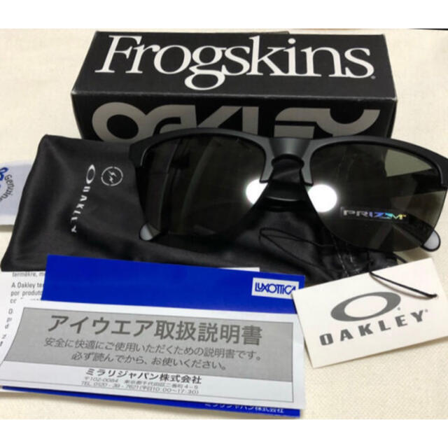 FRAGMENT(フラグメント)のOAKLEY Fragment Design Frogskins サングラス 黒 メンズのファッション小物(サングラス/メガネ)の商品写真