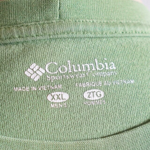 Columbia(コロンビア)の90s 古着 コロンビア 刺繍ロゴ ビッグ Tシャツ XXL ビンテージ メンズのトップス(Tシャツ/カットソー(半袖/袖なし))の商品写真