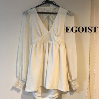 エゴイスト(EGOIST)のEGOIST エゴイスト レース チュニック トップス カットソー シースルー(チュニック)