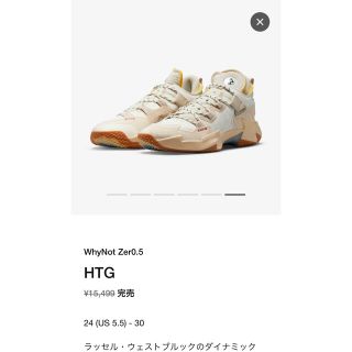 ナイキ(NIKE)のwhy not zer0.5 HTG ナイキ ジョーダン ワイノット ゼロ 5(スニーカー)