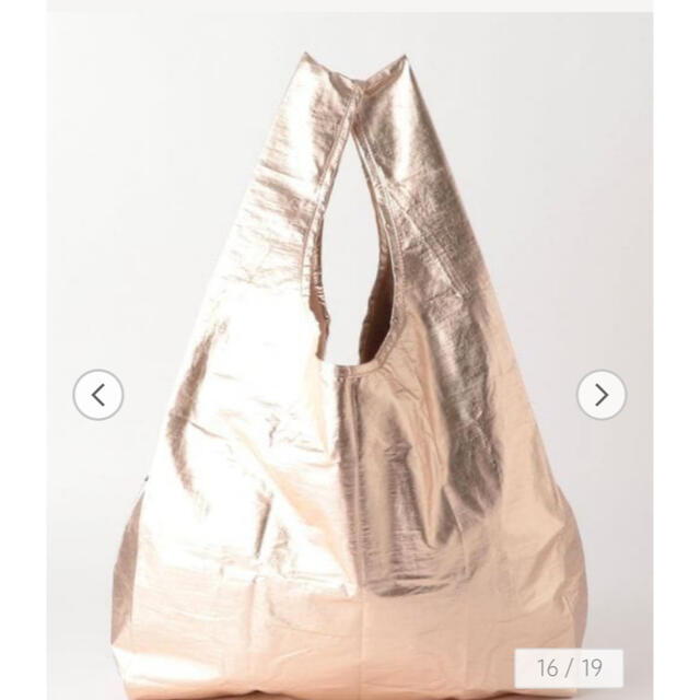 BAGGU メタリック　ピンクゴールド　※スタンダード レディースのバッグ(エコバッグ)の商品写真