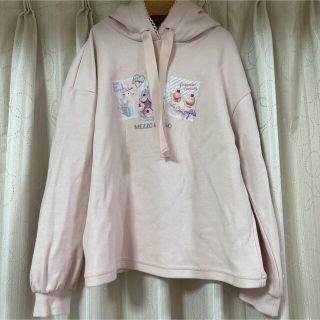 メゾピアノ(mezzo piano)のメゾピアノ　うさみみフードトレーナー140(Tシャツ/カットソー)