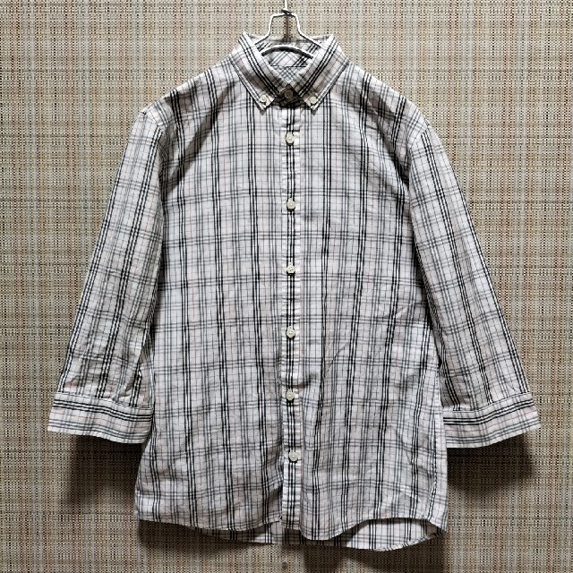 BURBERRY BLACK LABEL(バーバリーブラックレーベル)の大幅値下/七分袖シャツ　バーバリーブラックレーベル メンズのトップス(Tシャツ/カットソー(七分/長袖))の商品写真