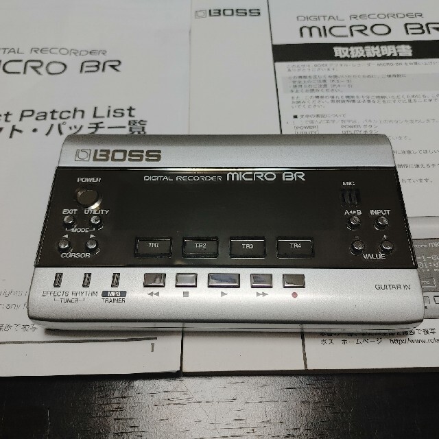 BOSS(ボス)のBOSS Digital Recorder MICRO BR 楽器のレコーディング/PA機器(MTR)の商品写真